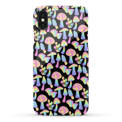 Pastel Rainbow Mushrooms Pattern Phone Case